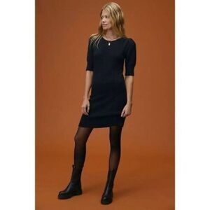 Anthropologie Black Mini Dress